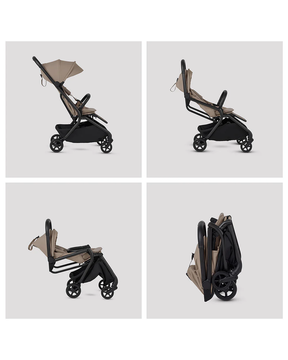 Silver Cross Nia-World's First & Only Cabin Approved Stroller in Both Stroller & Carry Cot Mode-One Hand Fold-Flat Reclining Seat-Travel System Compatible-2 Years Warranty-For 0 to 4Y (Upto 22 kg)-Champagne - Image 10
