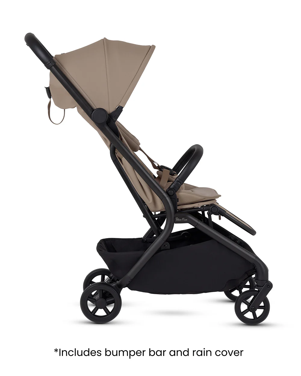 Silver Cross Nia-World's First & Only Cabin Approved Stroller in Both Stroller & Carry Cot Mode-One Hand Fold-Flat Reclining Seat-Travel System Compatible-2 Years Warranty-For 0 to 4Y (Upto 22 kg)-Champagne - Image 7