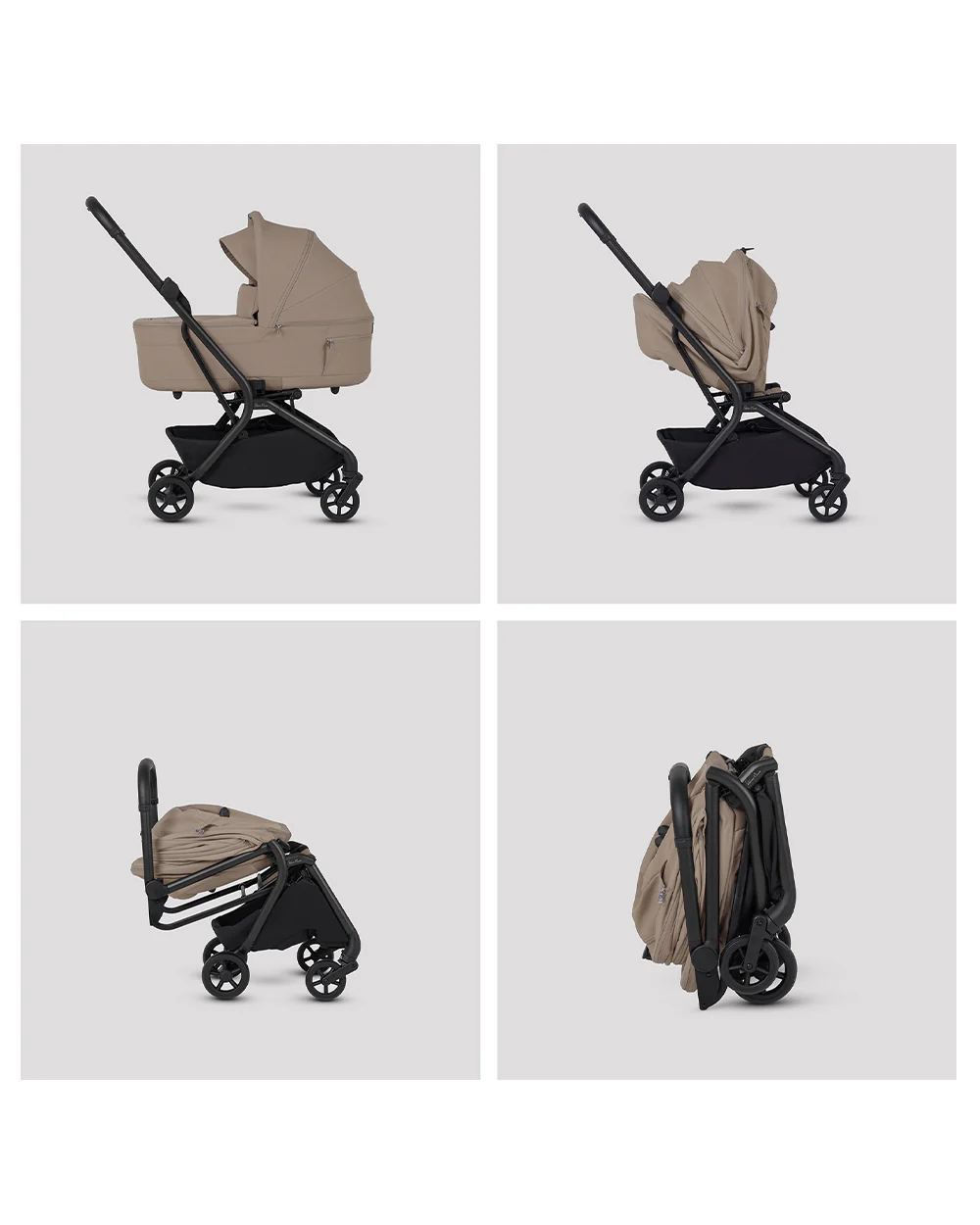 Silver Cross Nia-World's First & Only Cabin Approved Stroller & Carry Cot Travel System-Champagne - Image 7