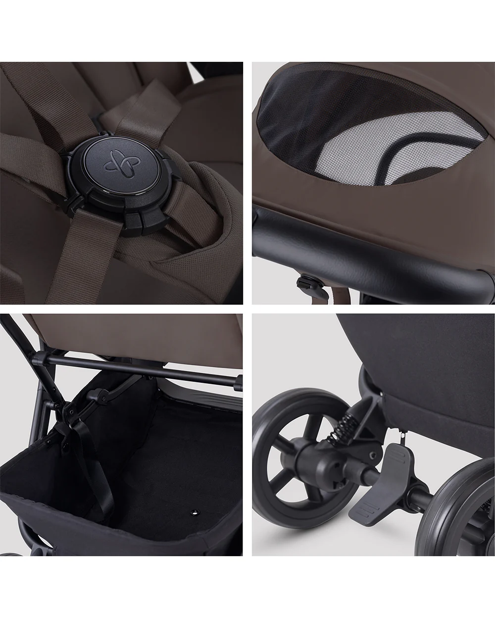 Silver Cross Nia-World's First & Only Cabin Approved Stroller & Carry Cot Travel System-Chocolate - Image 14