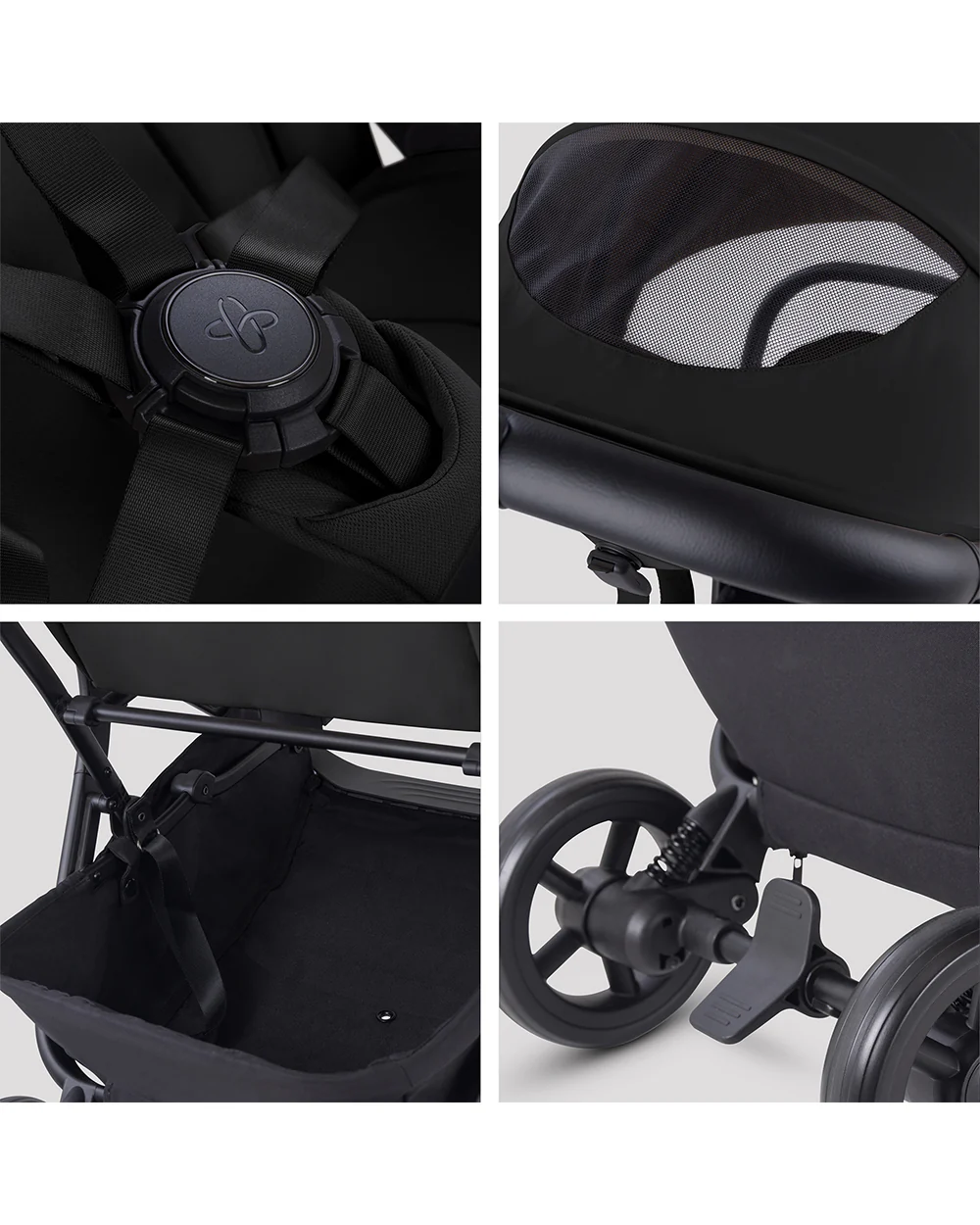 Silver Cross Nia-World's First & Only Cabin Approved Stroller & Carry Cot Travel System-Onyx - Image 12