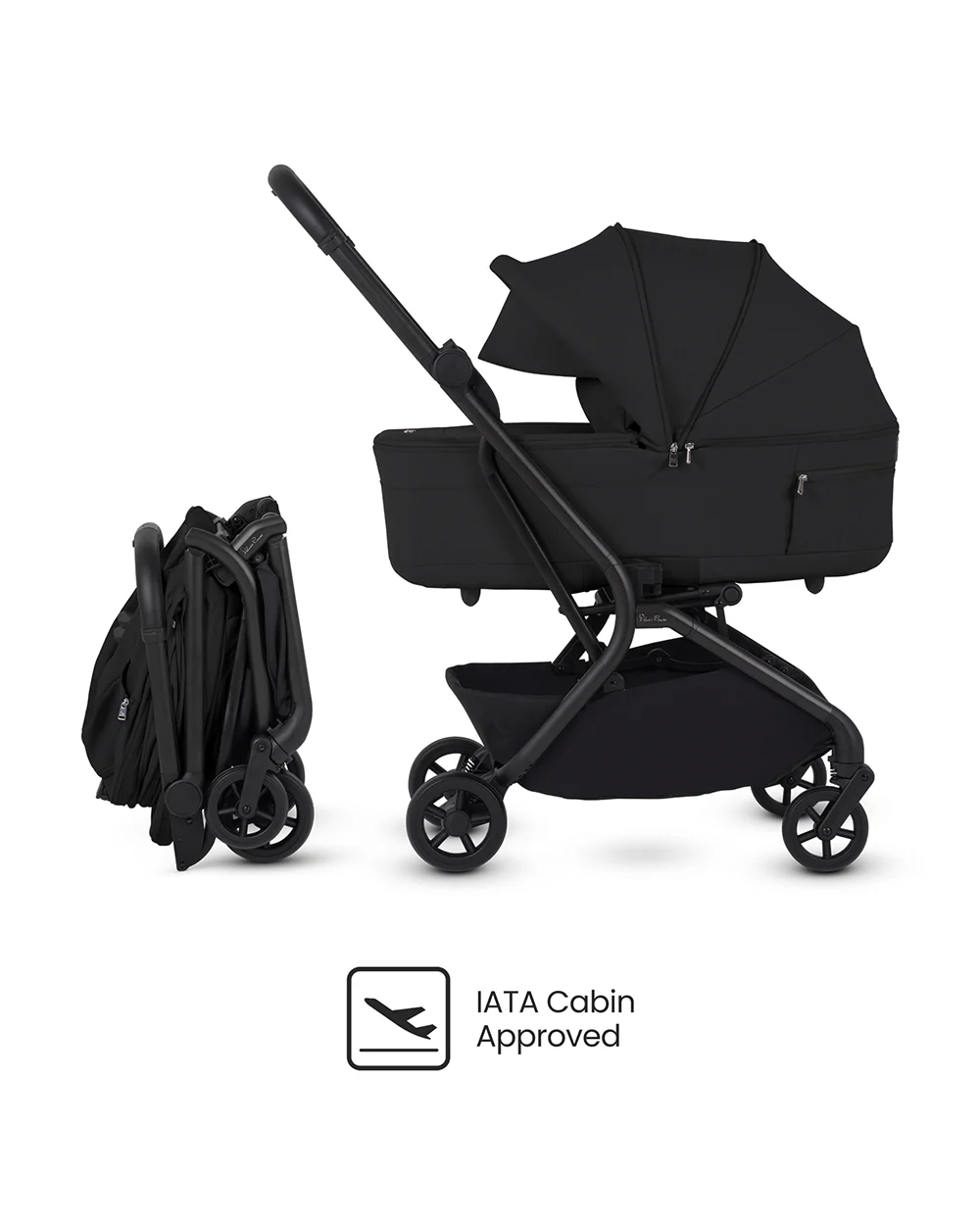 Silver Cross Nia-World's First & Only Cabin Approved Stroller & Carry Cot Travel System-Onyx - Image 6