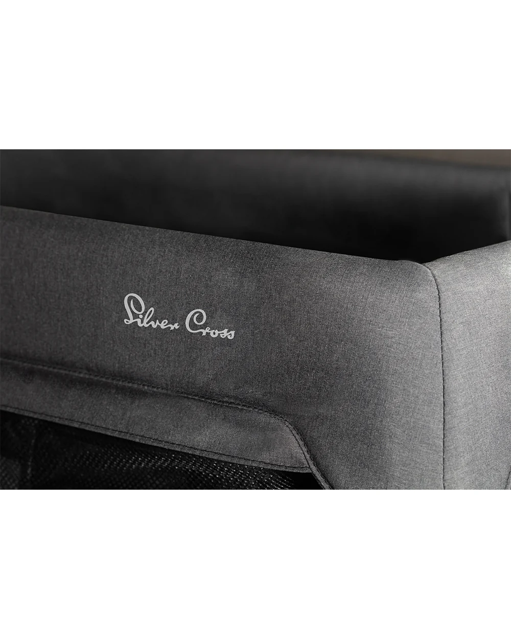 Silver Cross Slumber Travel Cot-Sustainable Lightweight Co-sleeper & Playpen-Quick Pop-Up-Design-With Padded Edges & Removable Mattress-Includes Travel Bag-0 to 3Y-Carbon - Image 12