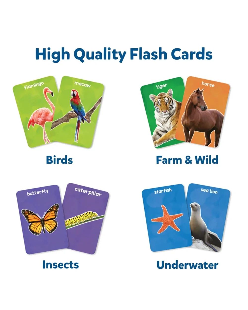 Skillmatics First 100 Animals Flash Cards-50 Double Sides Cards-Enhances Learning-Learning & Educational Toys-12M+ - Image 2