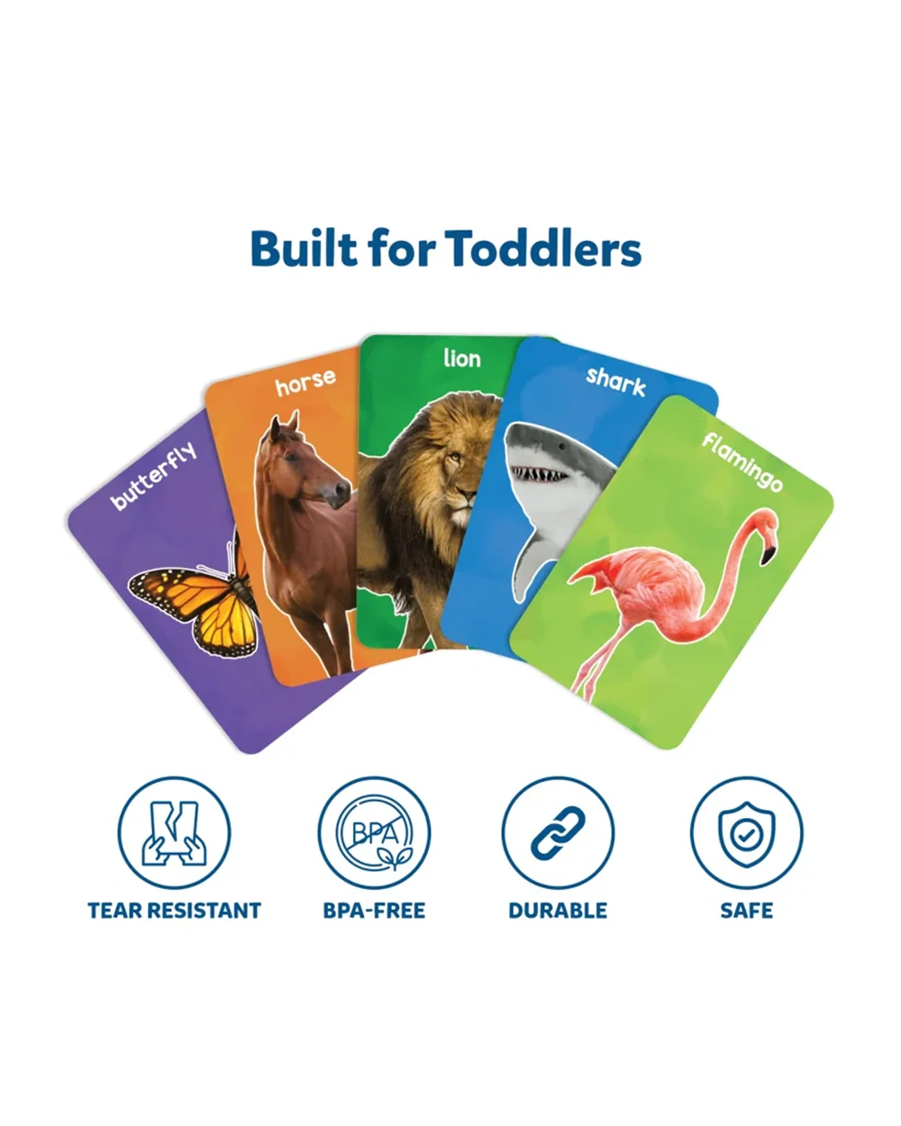 Skillmatics First 100 Animals Flash Cards-50 Double Sides Cards-Enhances Learning-Learning & Educational Toys-12M+ - Image 3