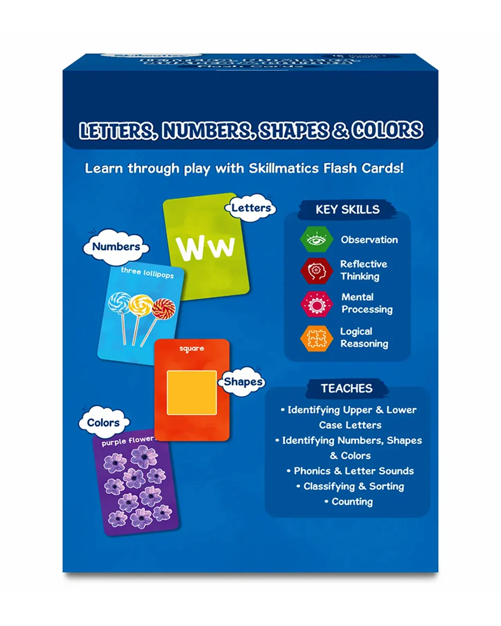 Skillmatics Letters, Numbers, Shapes & Colors Flash Cards-50 Double Sides Cards-Enhances Learning-Learning & Educational Toys-12M+ - Image 9