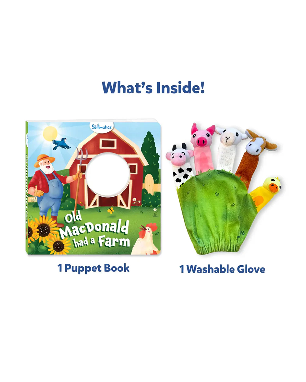 Skillmatics Old Macdonald Had a Farm-Puppet Book-12 Colorful Pages-Encourages Active Participation-6M+ - Image 4