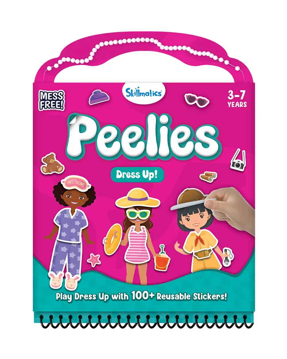 Skillmatics Peelies Dress Up-Resuable Sticker Activity Book-Art & Craft Kit-6 Exciting Activities-36M+