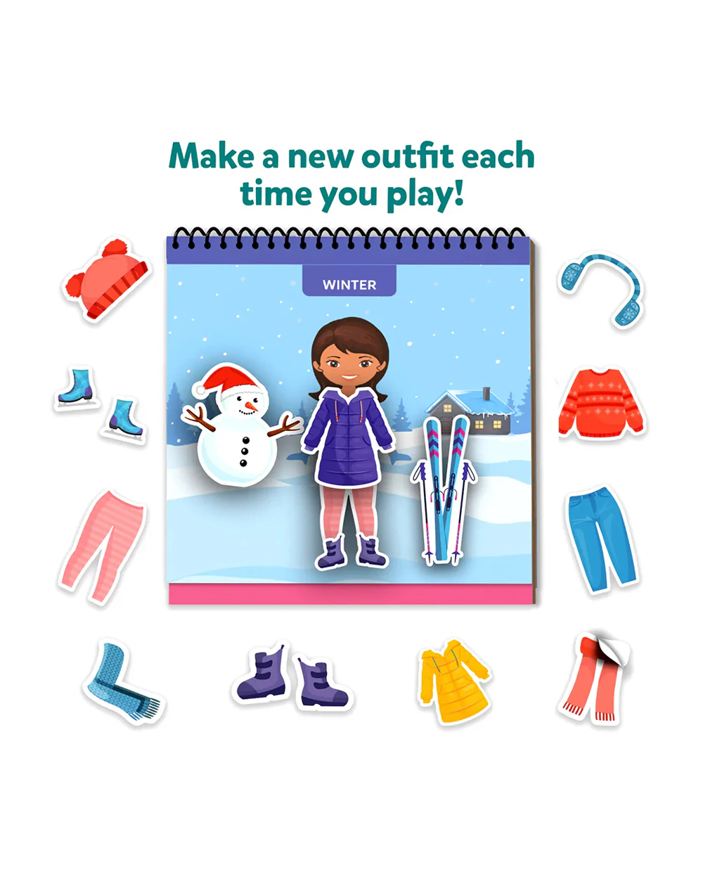 Skillmatics Peelies Dress Up-Resuable Sticker Activity Book-Art & Craft Kit-6 Exciting Activities-36M+ - Image 6