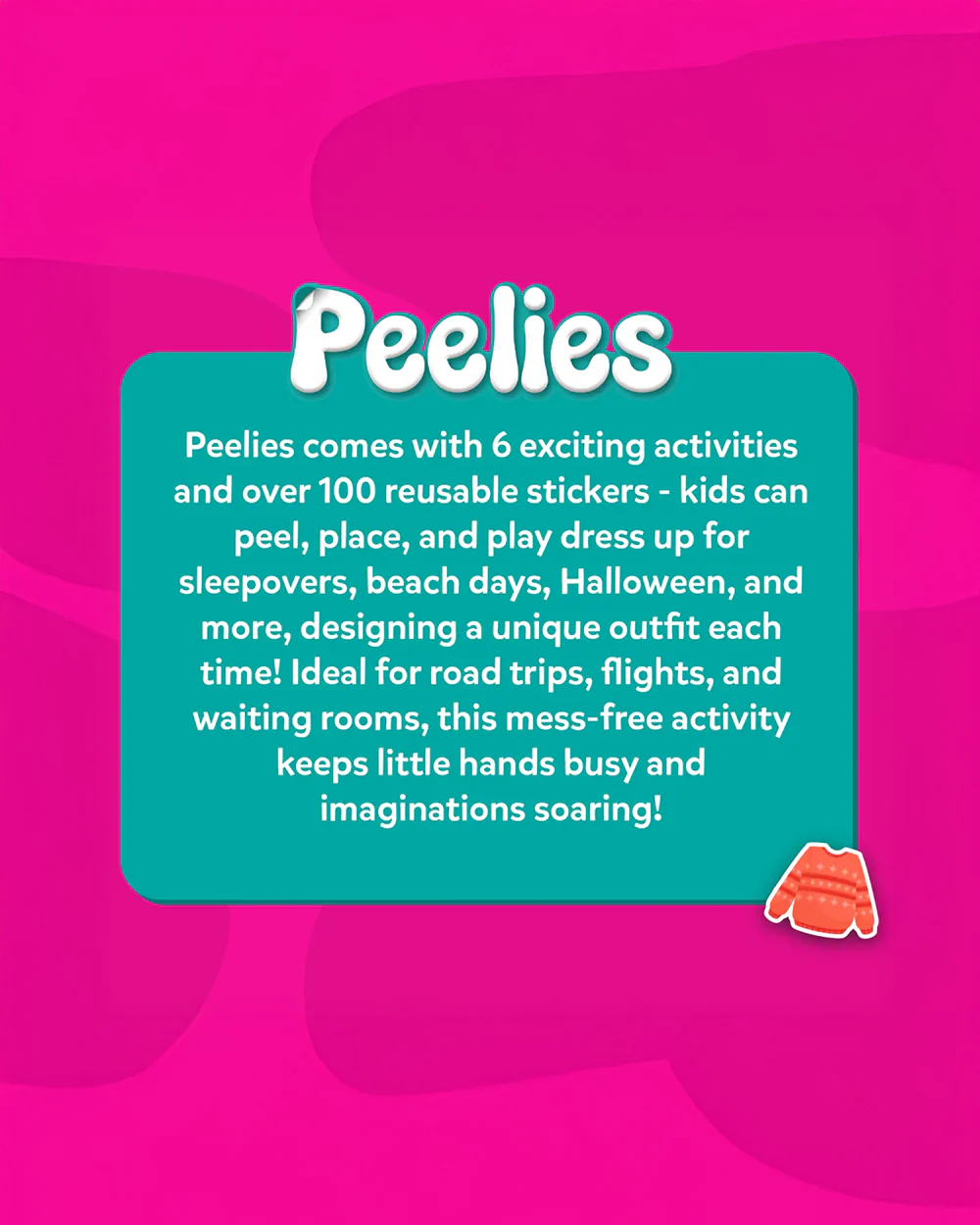 Skillmatics Peelies Dress Up-Resuable Sticker Activity Book-Art & Craft Kit-6 Exciting Activities-36M+ - Image 7