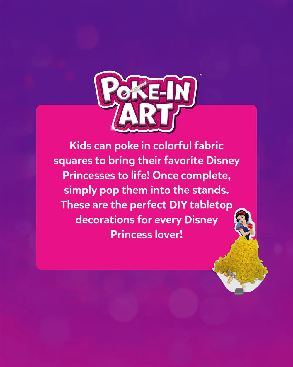 Skillmatics Poke In Art Disney Princess-Art & Craft Kit-Includes 6 Foam Disney Princess-Mess Free Art-4Y+ - Image 7