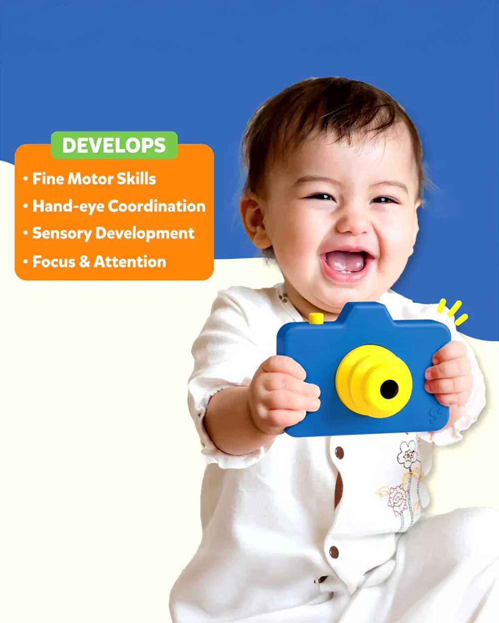 Skillmatics Push & Pop Camera Pretend & Play Toy-Develops Sensory Development-9M+ - Image 5