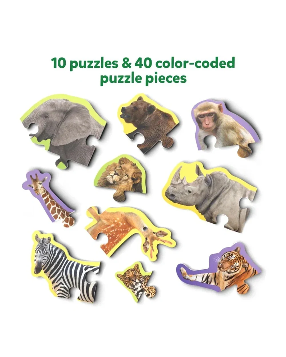 Skillmatics Step by Step Wild Animal Puzzle-40 Pieces-Learning & Educational Toys-12M+ - Image 2