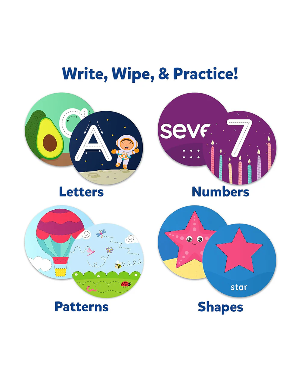 Skillmatics Write and Learn Flash Cards-50 Double Sided Cards-Learning & Educational Toys-12M+ - Image 3