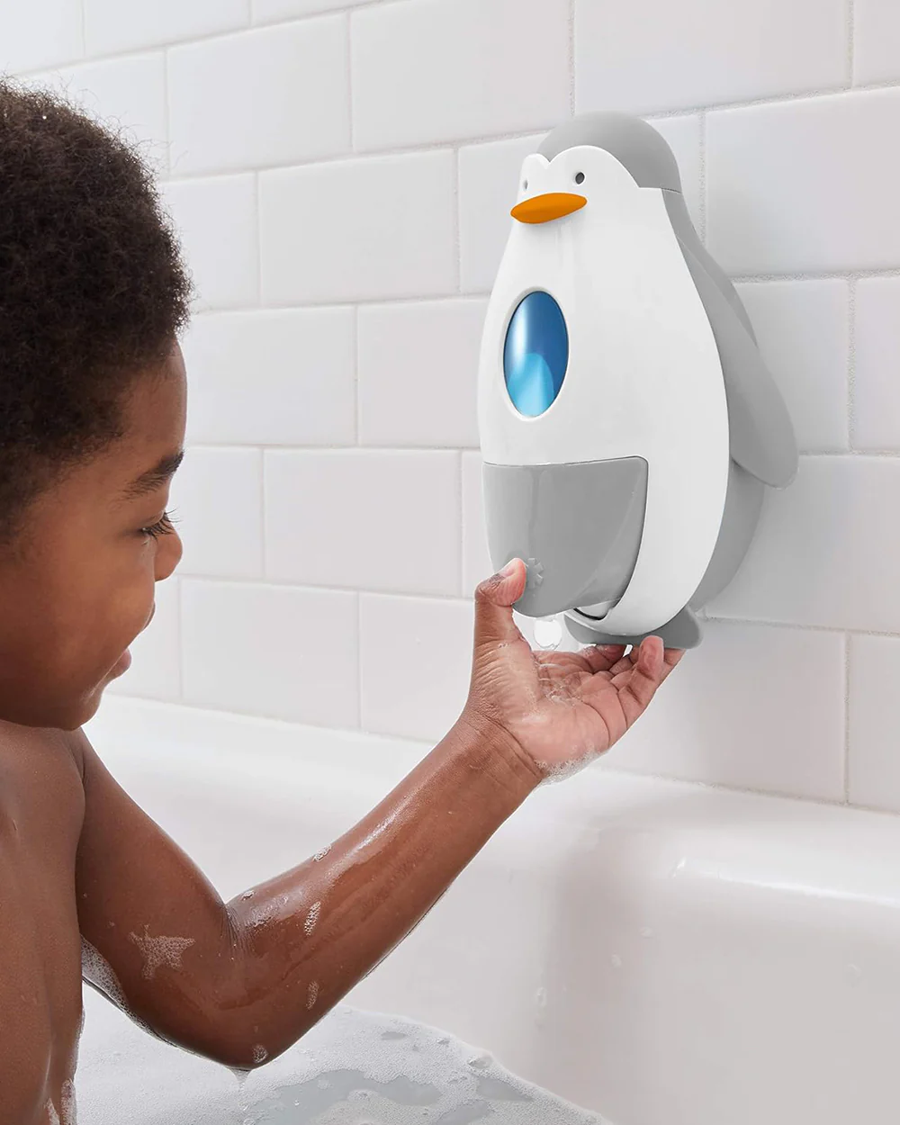 Skip Hop Baby Soap and Sanitizer Dispenser Soap Case-Penguin - Image 5