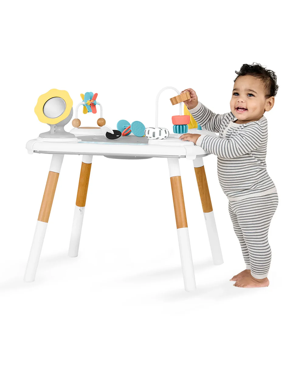 Skip Hop Discoverosity Montessori 3 Stage Activity Center-25+ Activities-360 Degree Rotating Seat-Learning & Educational Toys-4M+ - Image 3