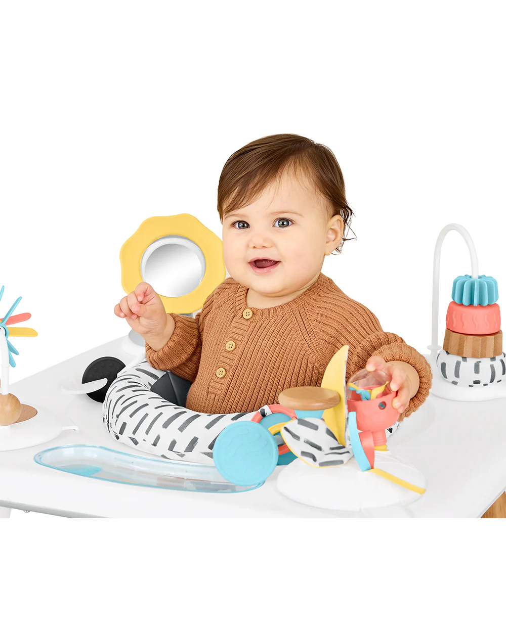 Skip Hop Discoverosity Montessori 3 Stage Activity Center-25+ Activities-360 Degree Rotating Seat-Learning & Educational Toys-4M+ - Image 8
