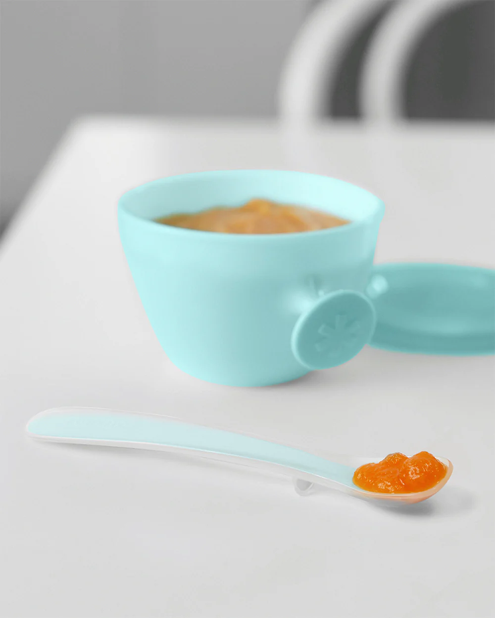 Skip Hop Easy Feed Mealtime Set-BPA Free-Pack of 5 Feeding Essentials-Teal Grey-For 3 to 36 Months - Image 4