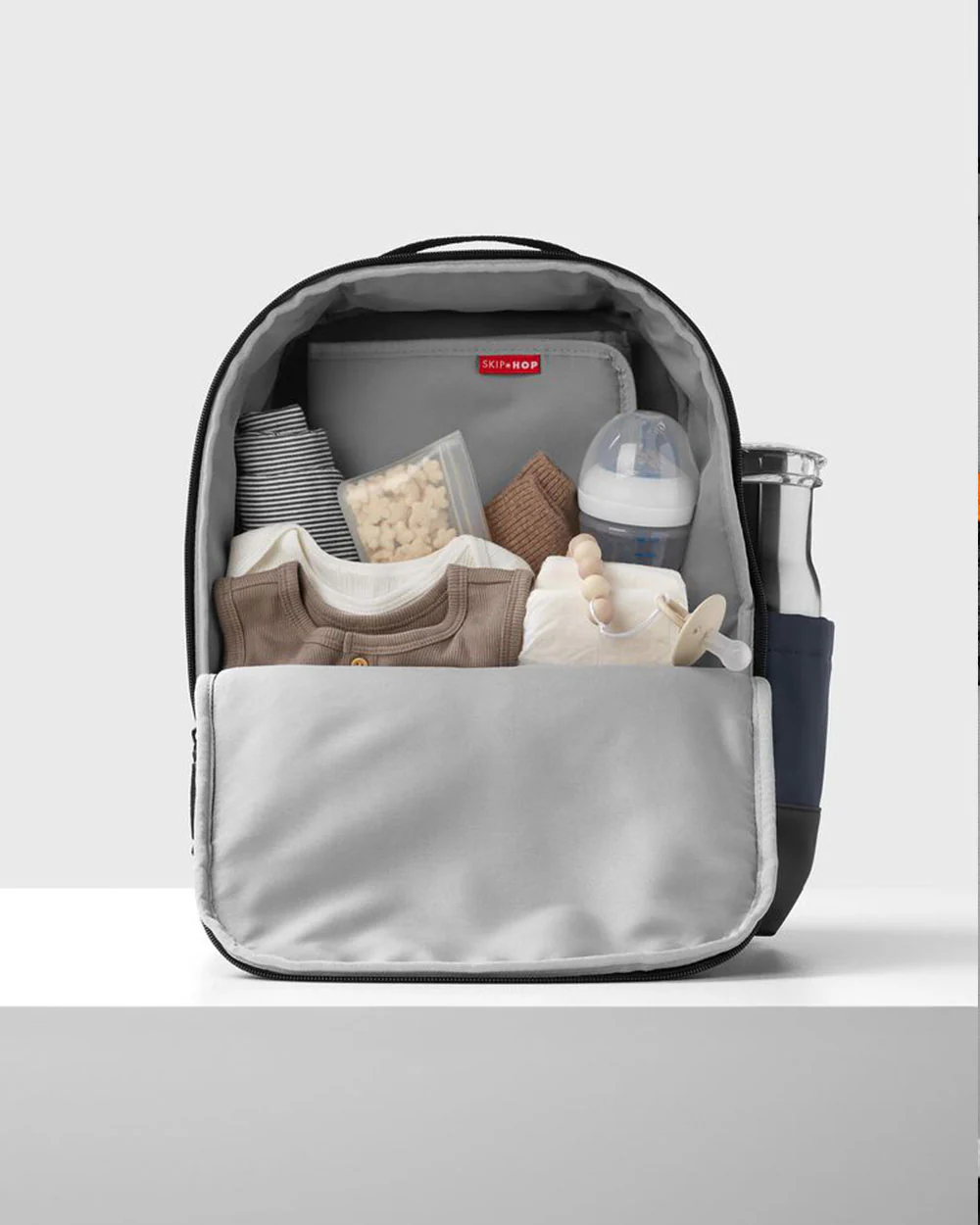 Skip Hop Flex Diaper Backpack-With Changing Pad-Water Resistant & 9 Spacious Pockets-Navy - Image 5