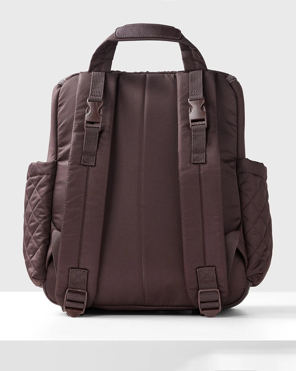 Skip Hop Forma Diaper Bag-Backpack-With Changing Pad-Extra Wide Opening & Lightweight Quilted Design-Chocolate - Image 6