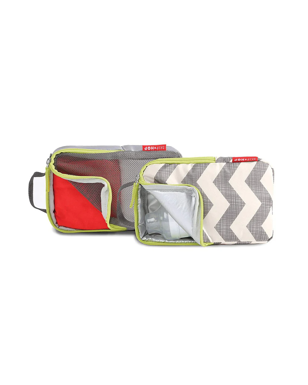 Skip Hop Forma Diaper Bag-Backpack-With Changing Pad-Extra Wide Opening & Lightweight Quilted Design-Grey - Image 6