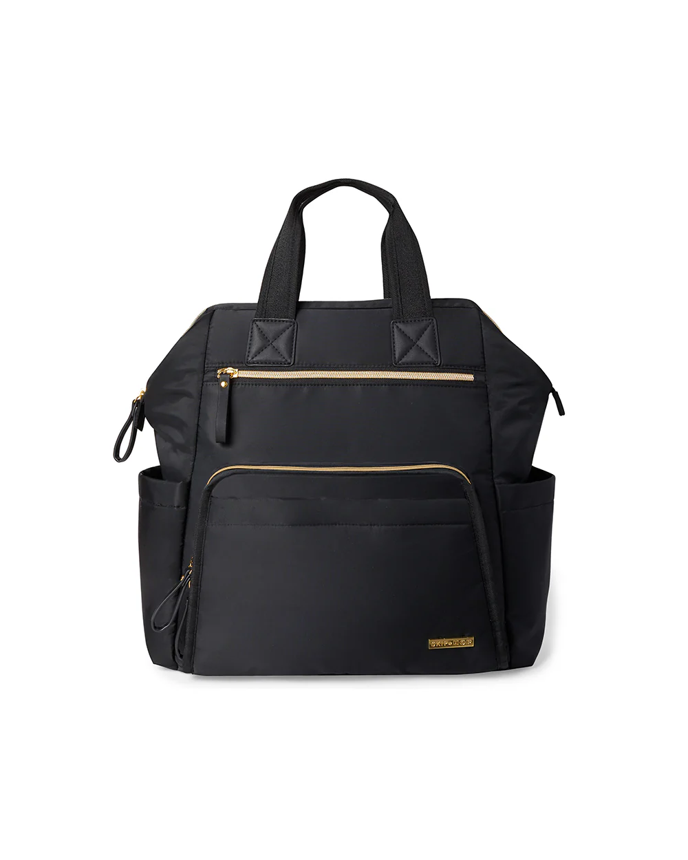 Skip Hop Mainframe Diaper Bag-Backpack-With Changing Pad-Wide Open & Stays Put-Black - Image 2