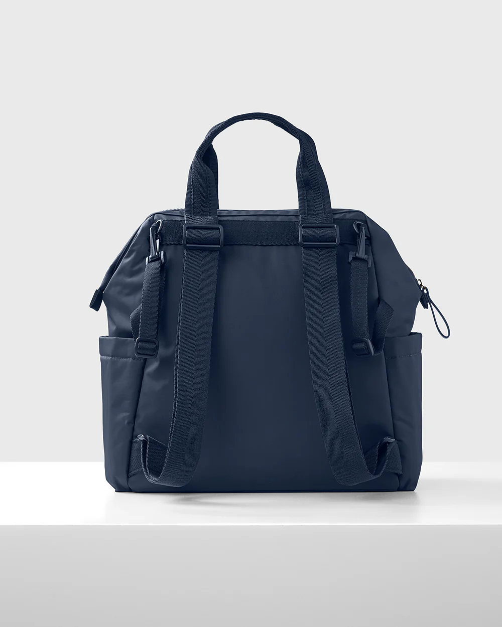 Skip Hop Mainframe Diaper Bag-Backpack-With Changing Pad-Wide Open & Stays Put-Navy - Image 7