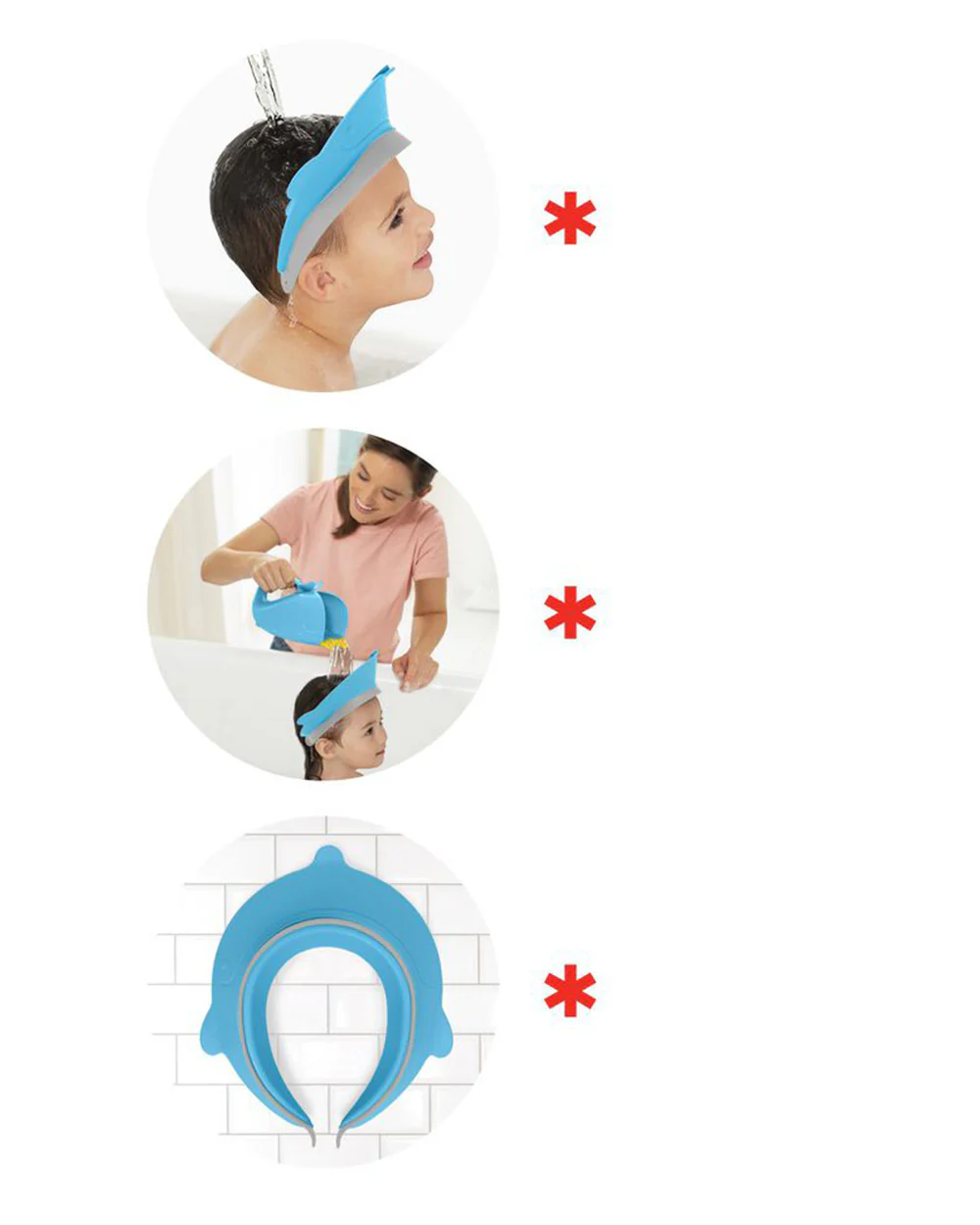 Skip Hop Moby Bath Visor Shower Cap-Blue - Image 3