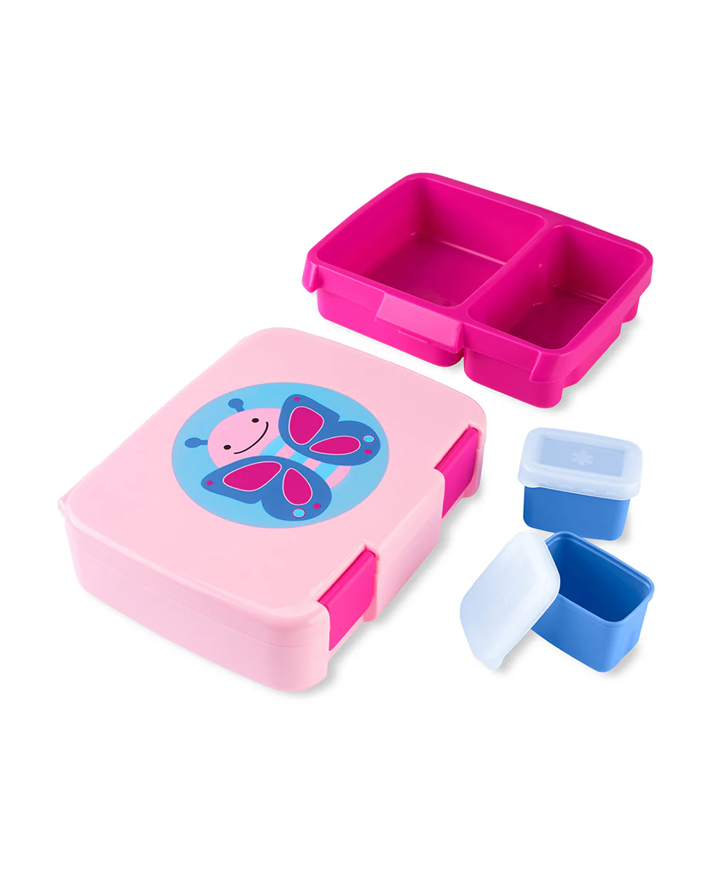 Skip Hop Zoo Style Bento Lunch Box-With Microwave Safe Tray-Butterfly-For Feeding Infants - Image 3