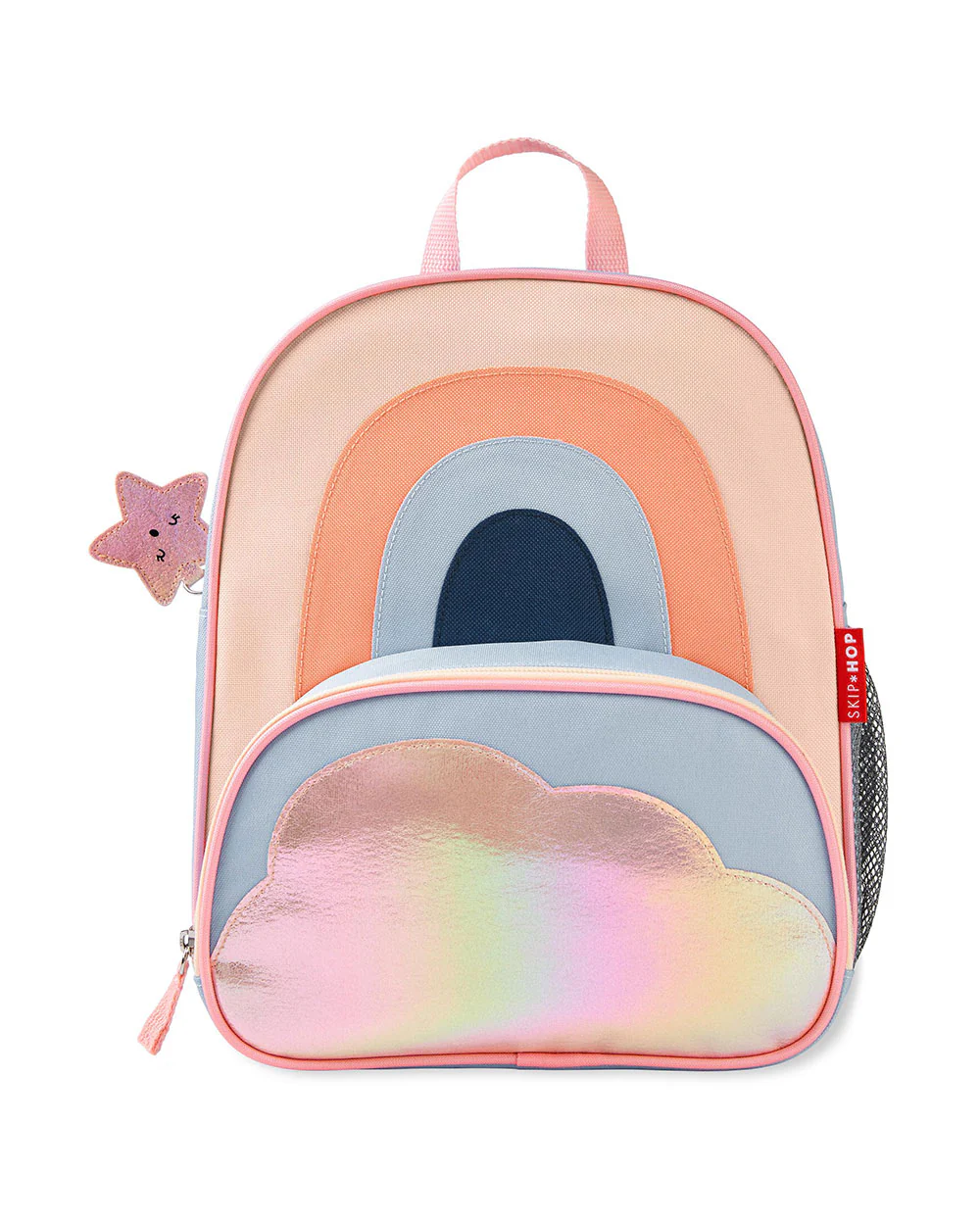 Skip Hop Spark Style Little Kid Backpack-Rainbow-With Mesh Bottle Pocket & Padded Shoulder Straps - Image 2