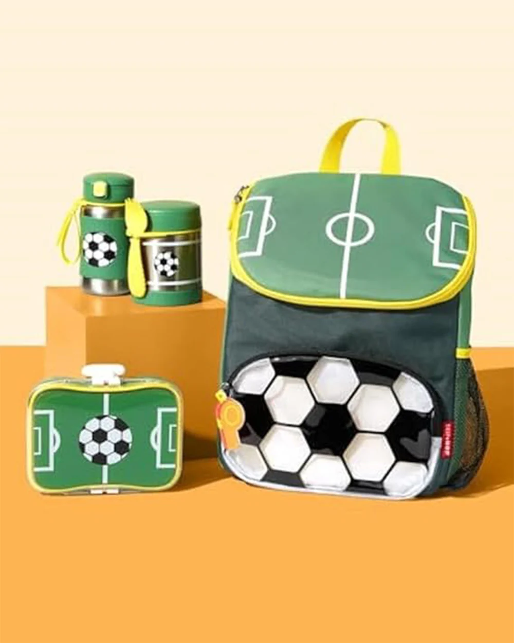 Skip Hop Spark Style Little Kid Backpack-Soccer Football-With Mesh Bottle Pocket & Adjustable Padded Shoulder Straps - Image 9