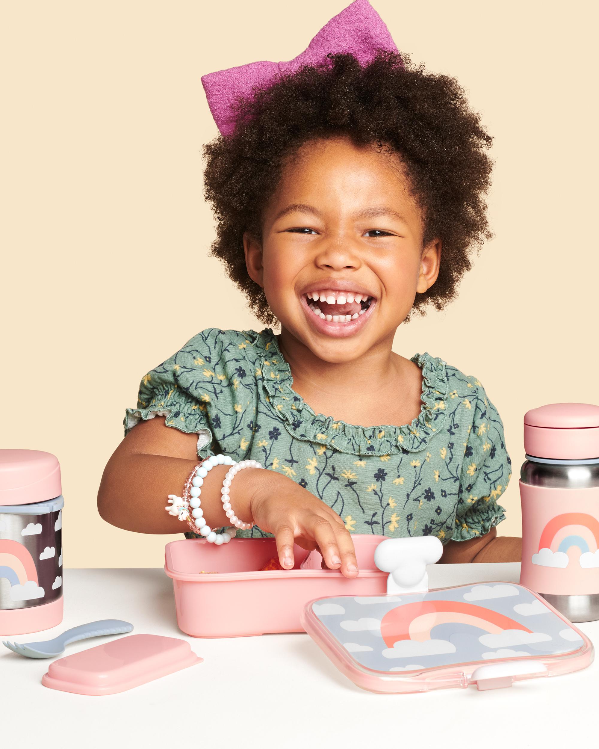 Skip Hop Spark Style Lunch Kit-4-Piece Set-With Leakproof Lid-Rainbow-For Feeding Infants - Image 5
