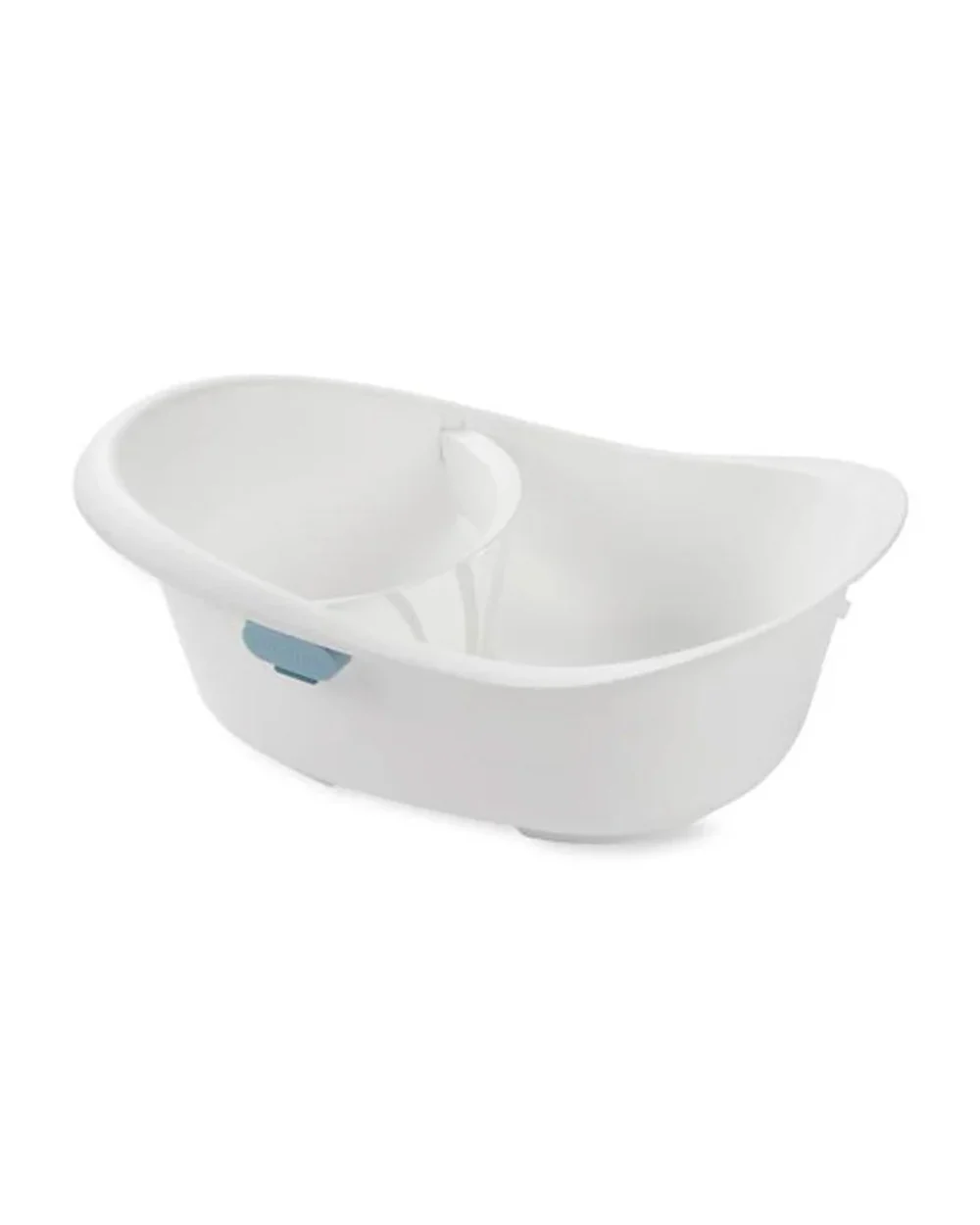 Skip Hop Wave 4 in 1 Baby Bath Tub-With Sling Bather & Sit-Up Support Insert-0 to 24M-Blue & White - Image 7