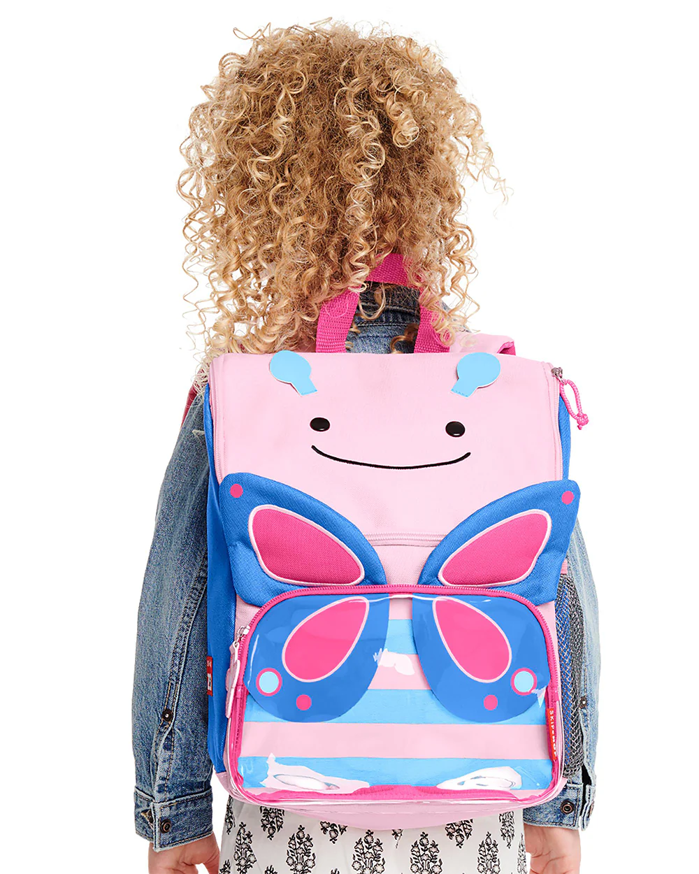 Skip Hop Zoo Big Kid Backpack-Butterfly-With Mesh Bottle Pocket & Adjustable Padded Shoulder Straps - Image 9