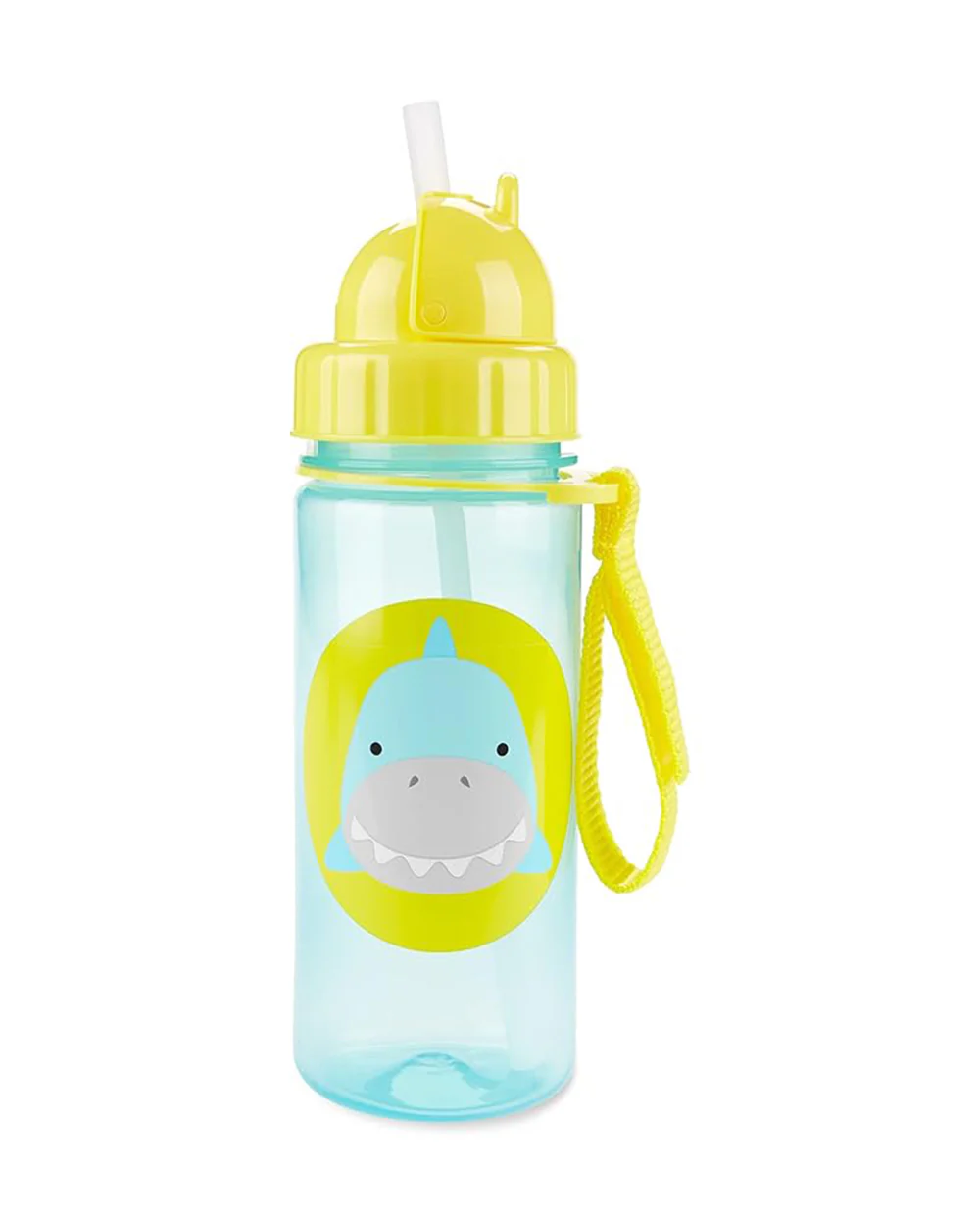 Skip Hop Zoo Straw Sipper-Handy Grab Strap-Shark-390 ml - Image 2