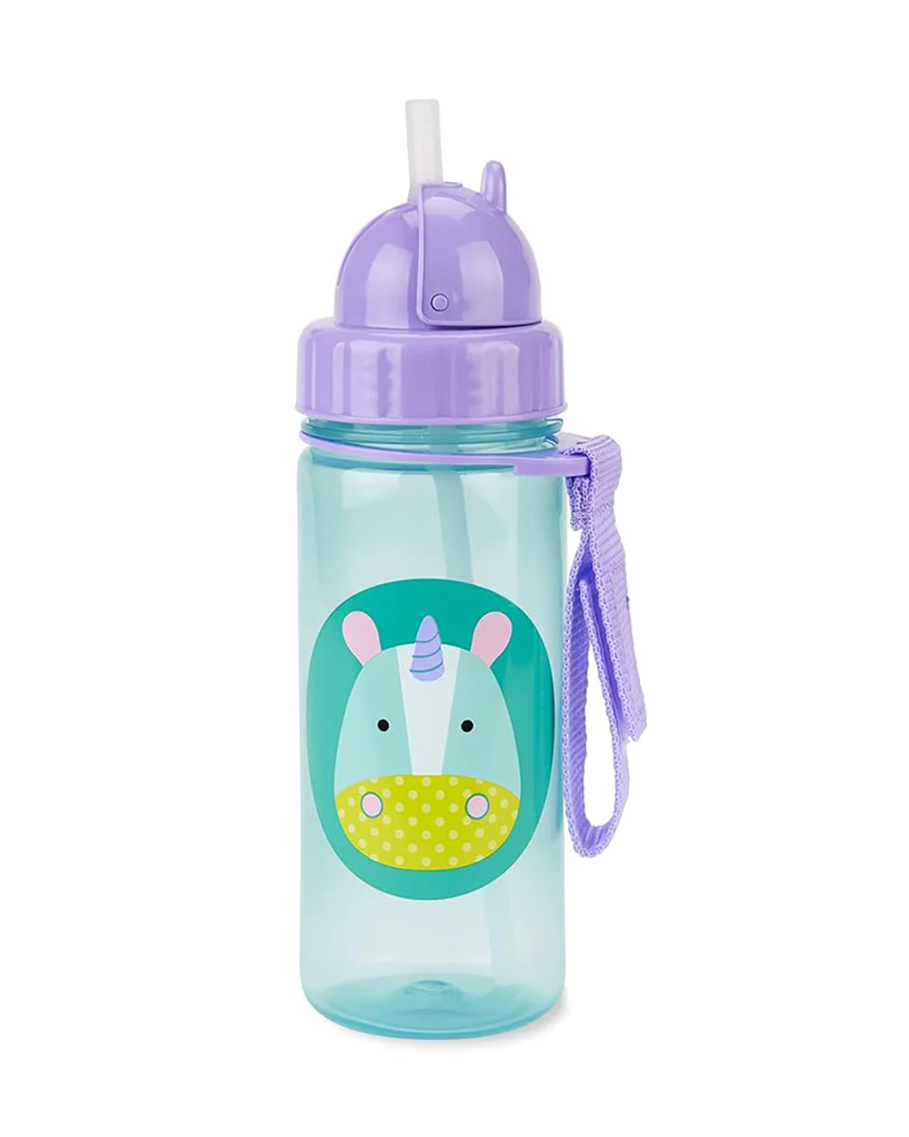 Skip Hop Zoo Straw Sipper-Handy Grab Strap-Unicorn-390 ml