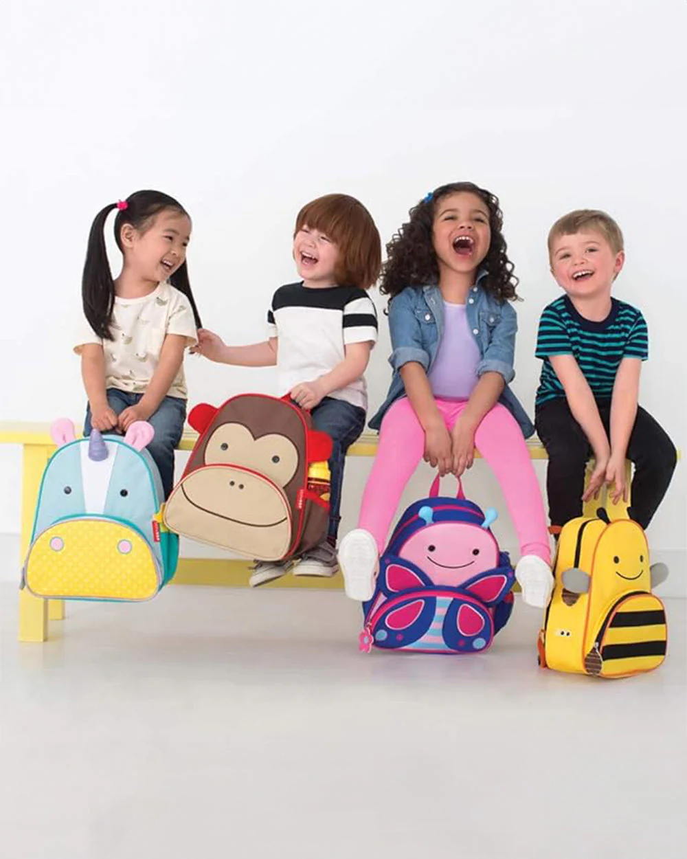 Skip Hop School Essentials Kit-Lunch Box(700ml)-Tritan Straw Sipper(355ml)-Bagpack-Bee-3Y+ - Image 13
