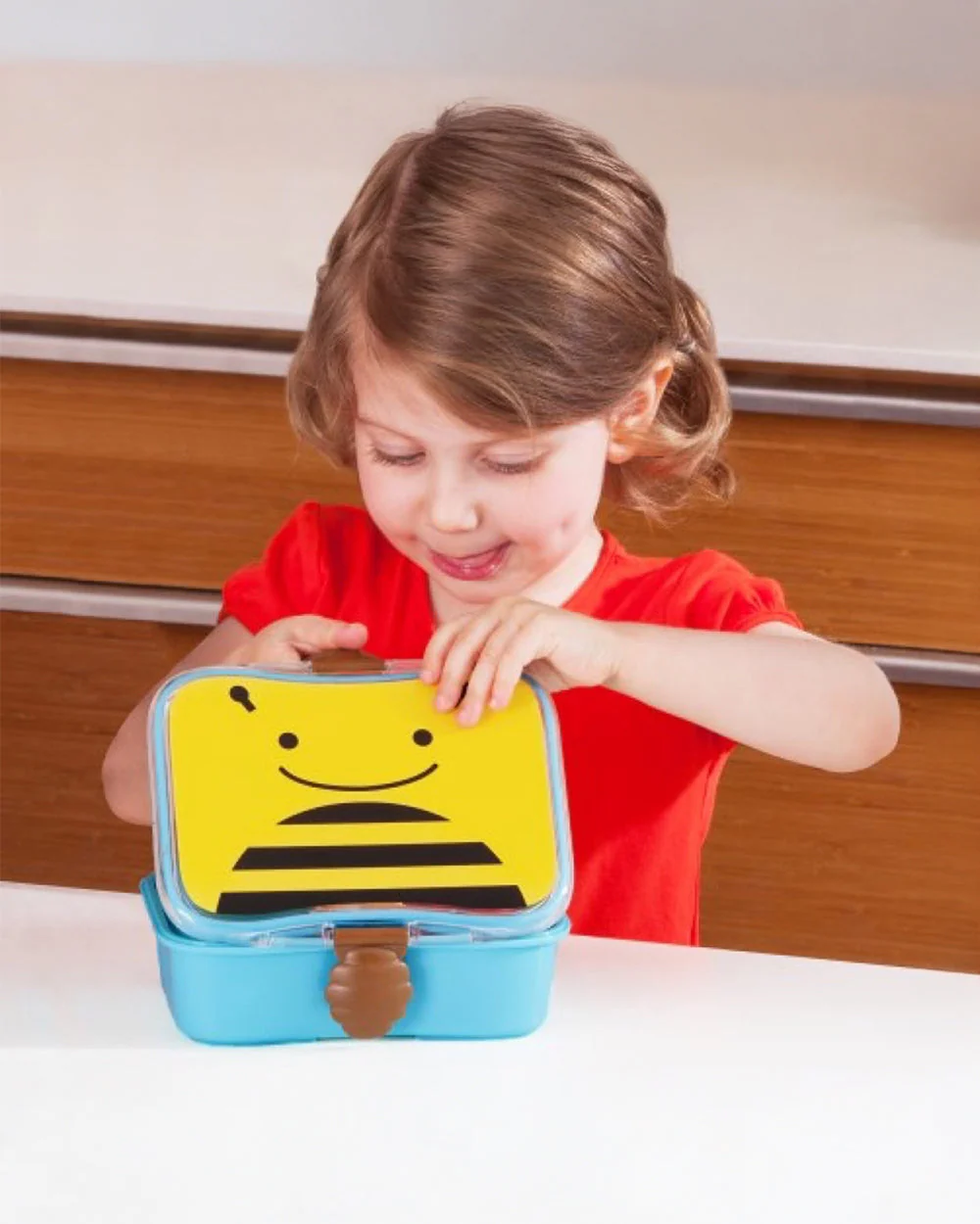 Skip Hop School Essentials Kit-Lunch Box(700ml)-Tritan Straw Sipper(355ml)-Bagpack-Bee-3Y+ - Image 9