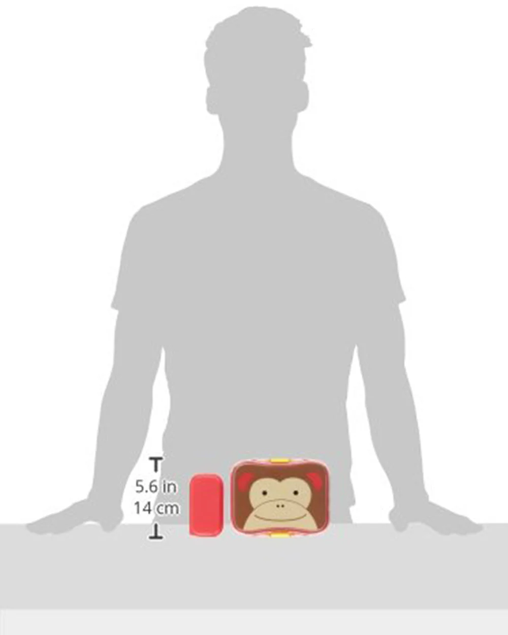 Skip Hop School Essentials Kit-Lunch Box(700ml)-Straw Sipper(390ml)-Bagpack-Monkey-3Y+ - Image 10