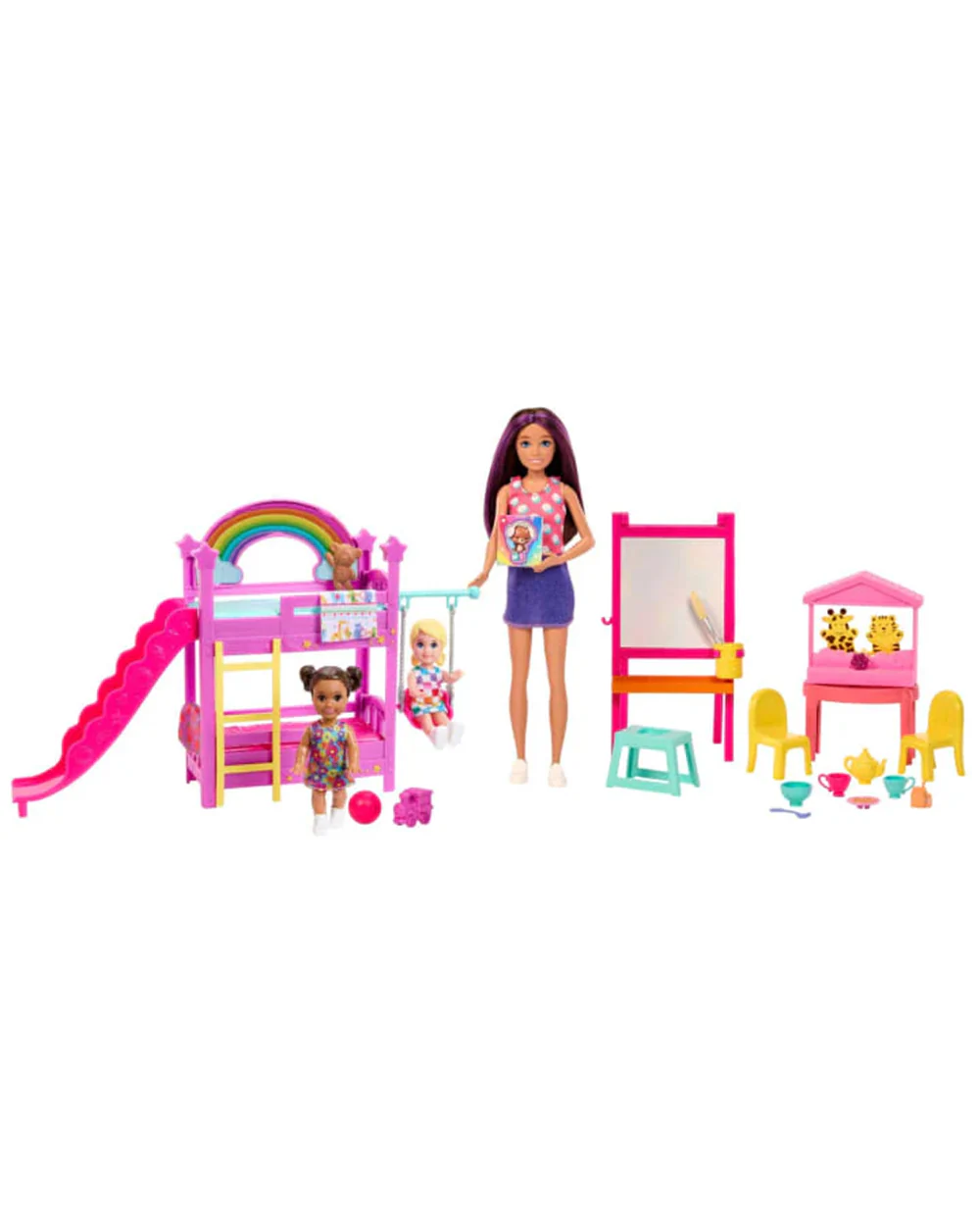 Skipper Babysitters Daycare Playset-Includes 3 Dolls, Furniture & 15+ Accessories-Promotes Role Play-Doll & Doll Houses-36M+
