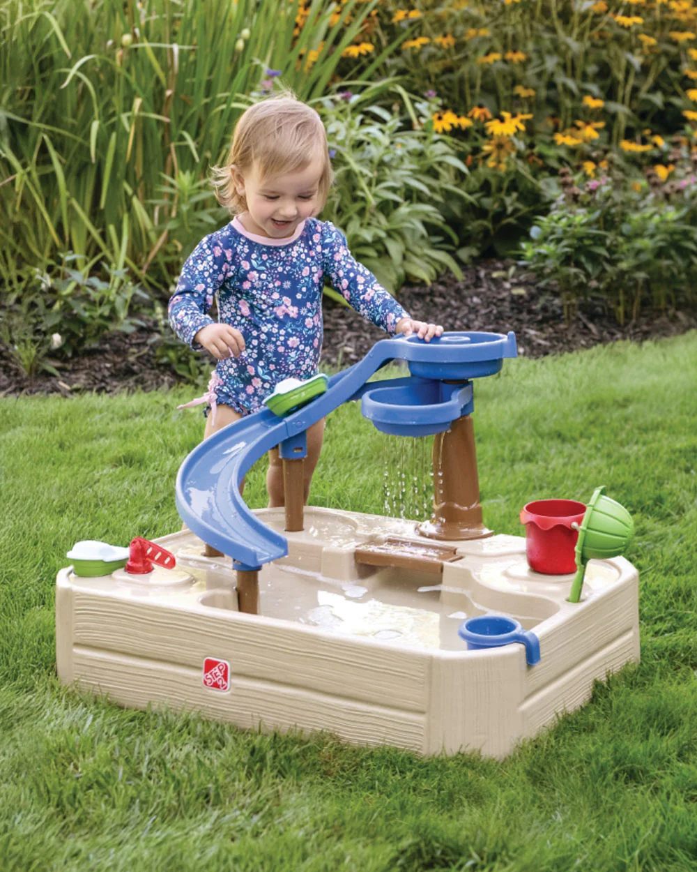 Step2 Naturally Playful Splashway Canal Table-Outdoor Toys-Boat Track Play with Flowing Waterways-Enhances Motor Skills-12M+ - Image 16