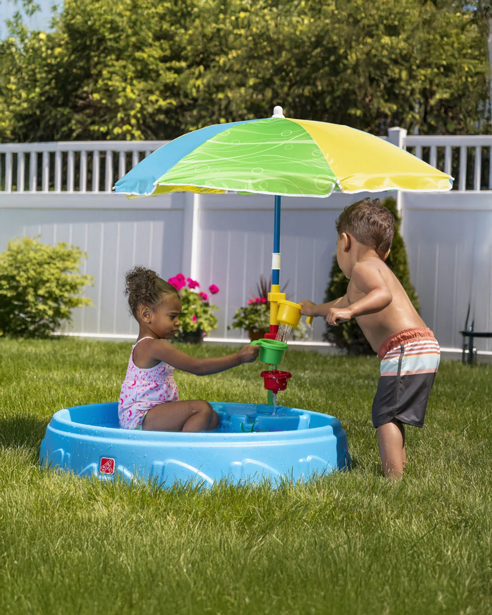 Step2 Play & Shade Pool-Outdoor Toy-Two Molded Seats with Textured Non‑Slip Bottom-Perfect For Outdoor Splashing-24M+ - Image 23