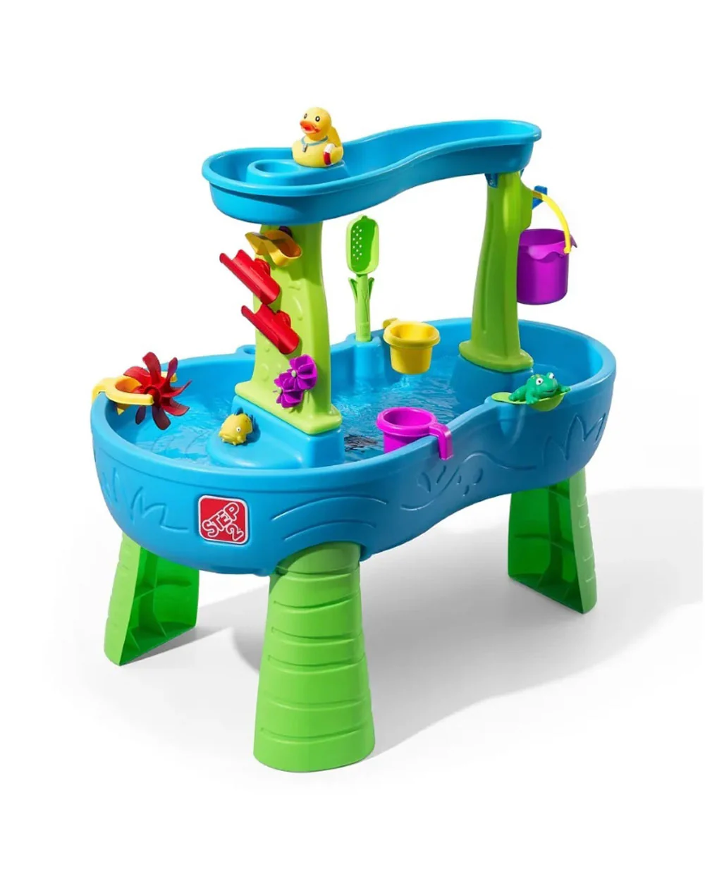 Step2 Rain Showers Splash Pond Table-Outdoor Toys-Magical Rainfall with Spinning Maze-Encourages Sensory Play-18M+ - Image 2