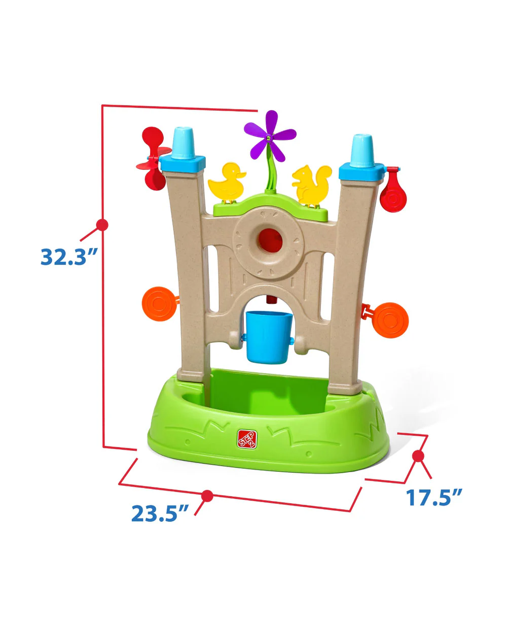 Step2 Waterpark Arcade-Outdoor Toy-Hose Connected Water Blaster With Multi Target Splash Wall & Spill Bucket-36M+ - Image 6
