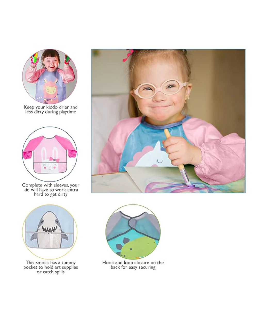 Stephen Joseph Art Smock-Llama-For Messy Playtime-18M+ - Image 2