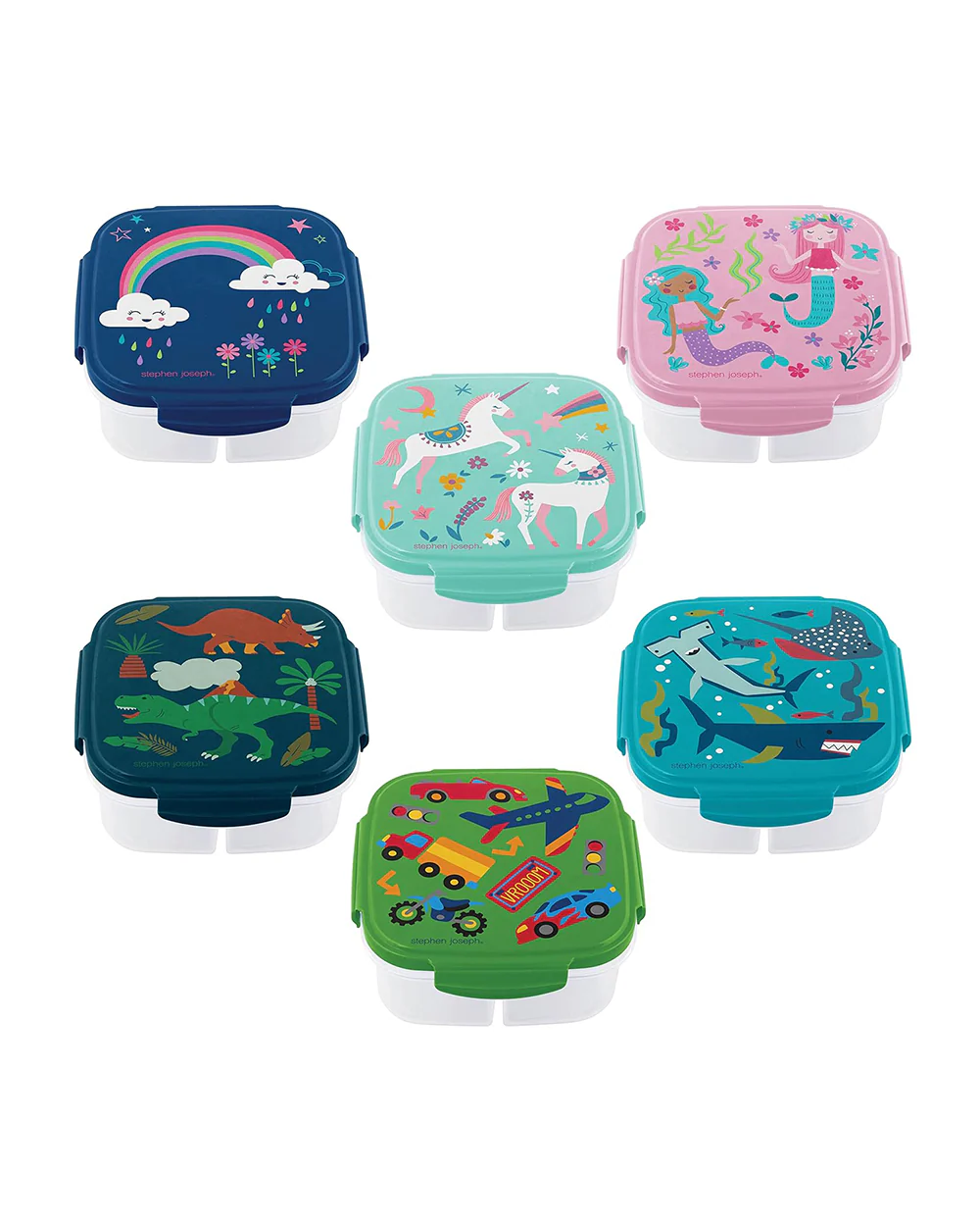 Stephen Joseph Divided Snack Box-Leak Proof-With Ice Pack-Shark-For Feeding Infants - Image 6