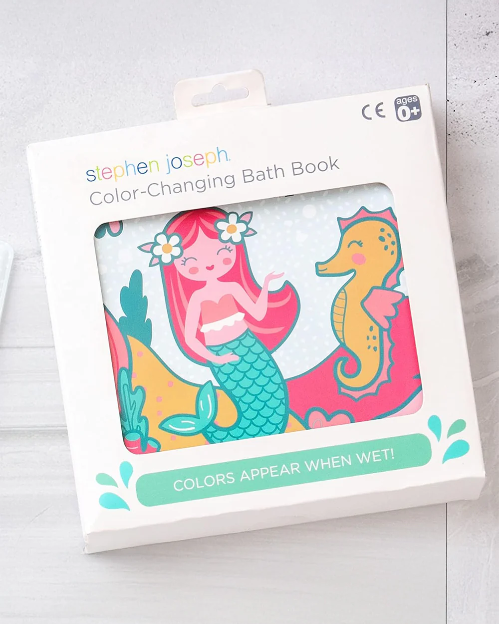 Stephen Joseph Mermaid Color Changing Book-Bath Toy-Floating Pool Toys For Infants - Image 5