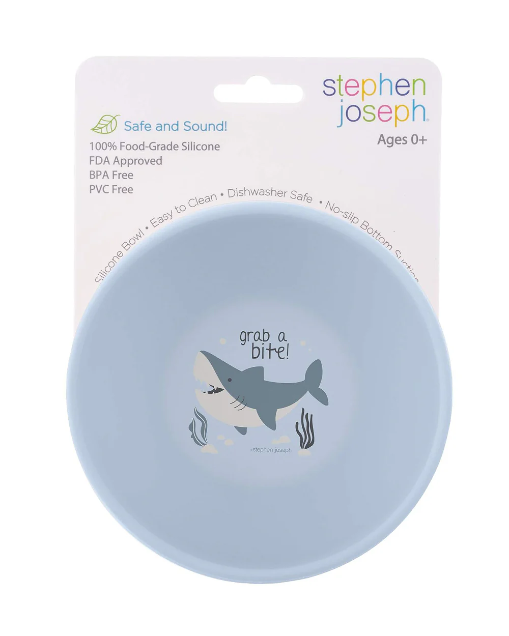 Stephen Joseph Silicone Bowl-Shark-With Suction Base-For Feeding Infants - Image 4