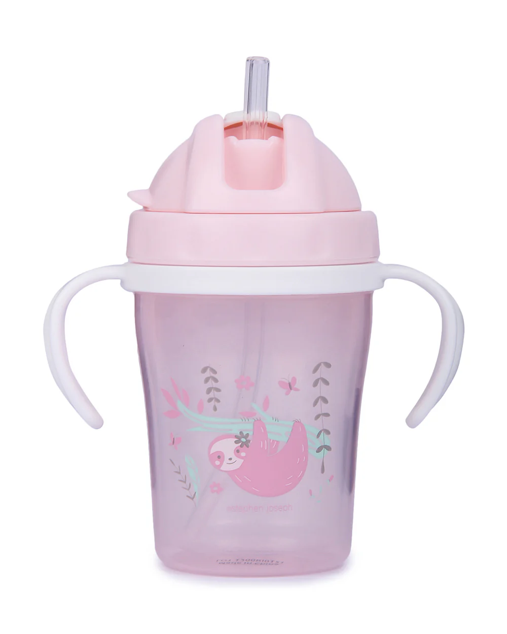 Stephen Joseph-Sloth-Straw Sippy Cup-With Removable Handles-150 ml