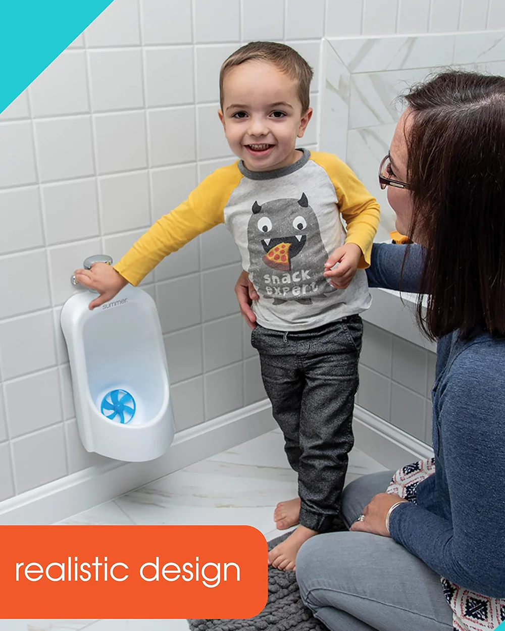 Summer Infant My Size Urinal Pee Trainer-With Spinning Target-White - Image 4